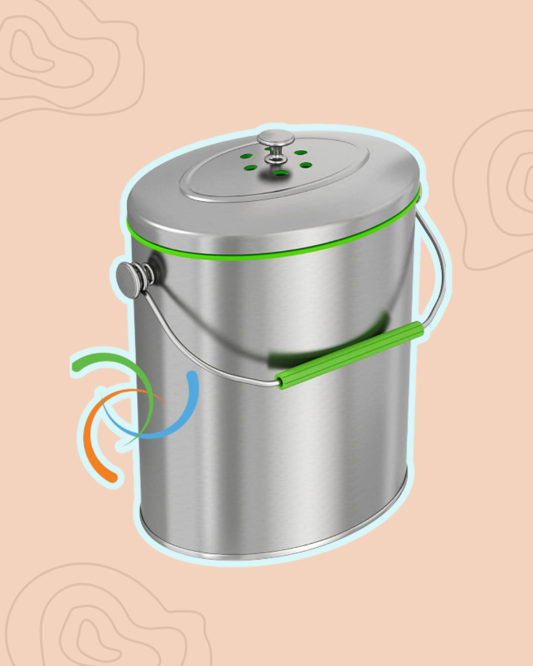 iTouchless Kitchen Compost Bin