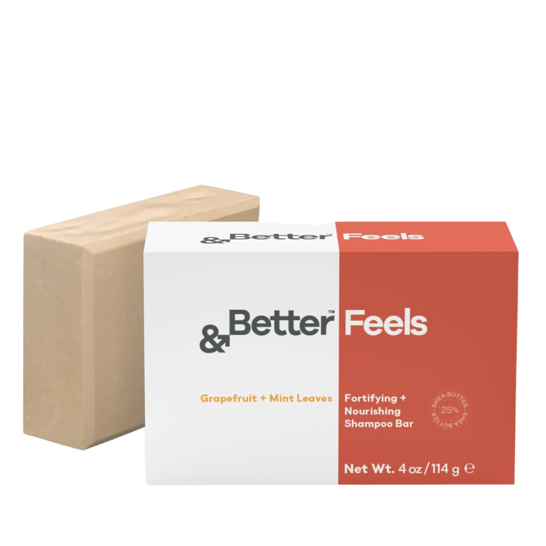 Orange and white shampoo bars called