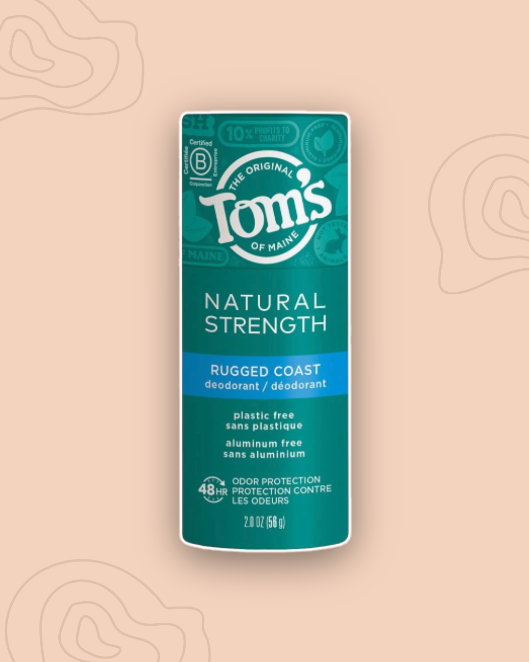 Tom’s Natural And Plastic-Free Deodorant For Men