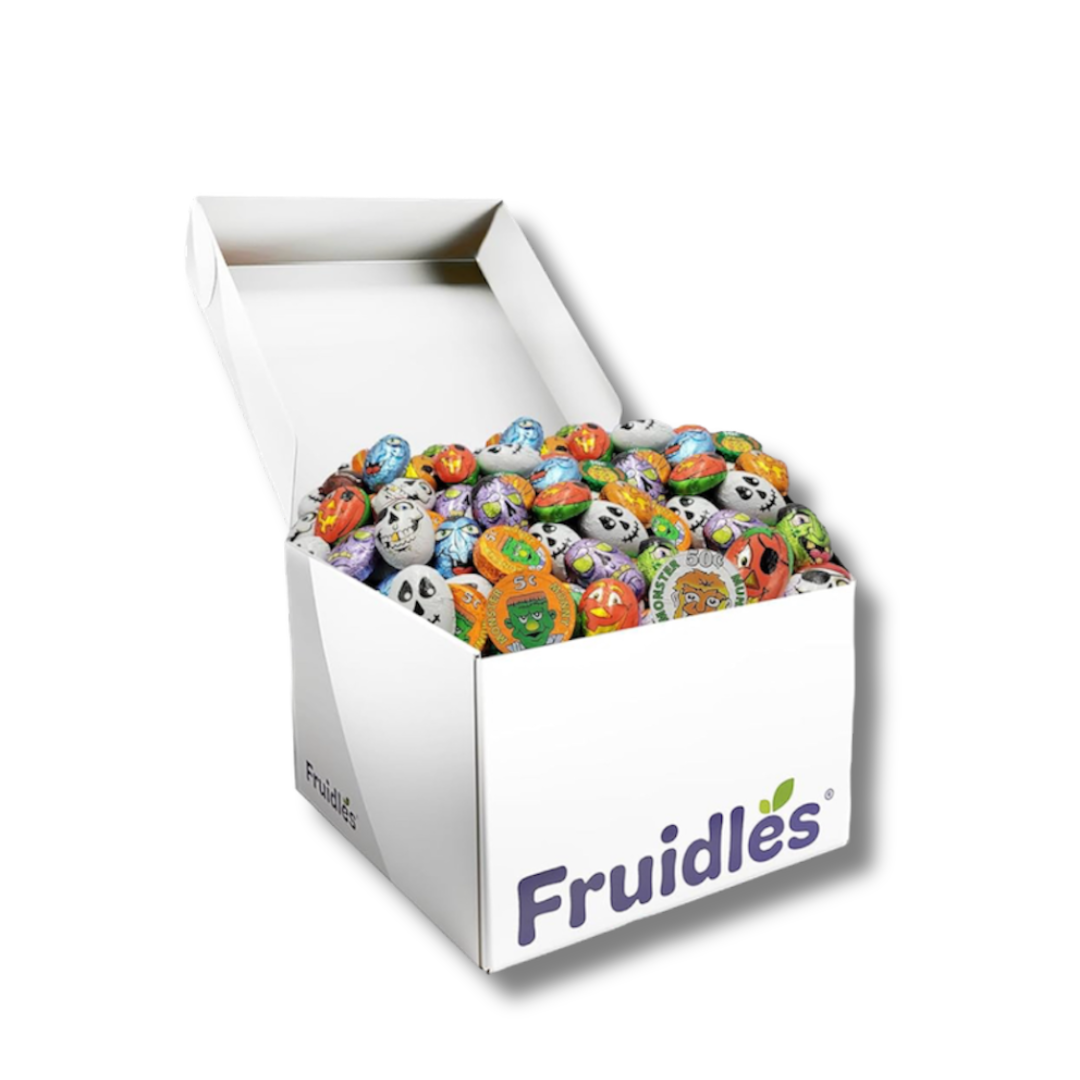 Fruitless bulk foiled chocolate Halloween candy