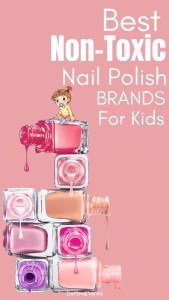 Nontoxic nail Polish for kids Pinterest image