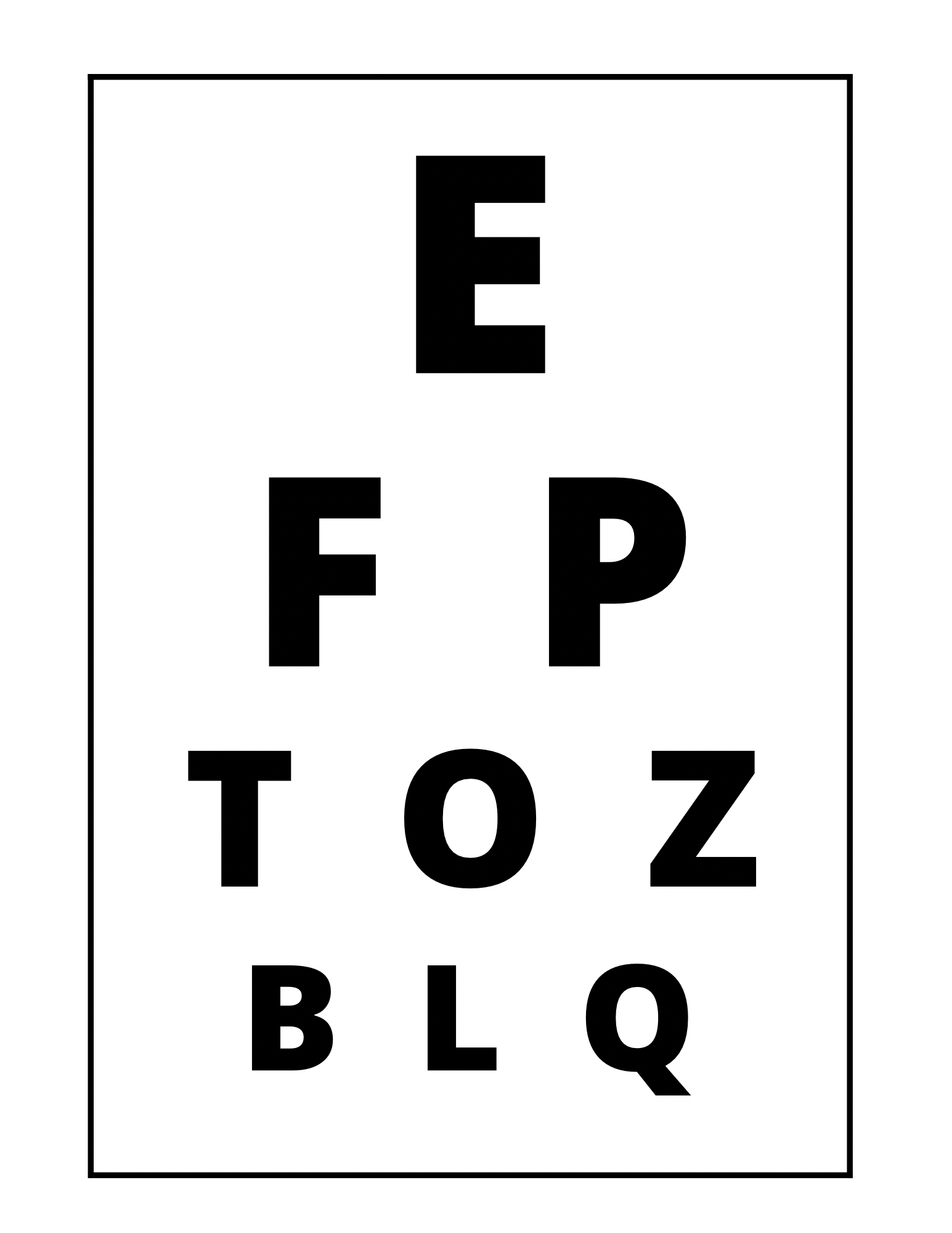 Free Pretend Play Doctor Sheet 3 Eye Chart