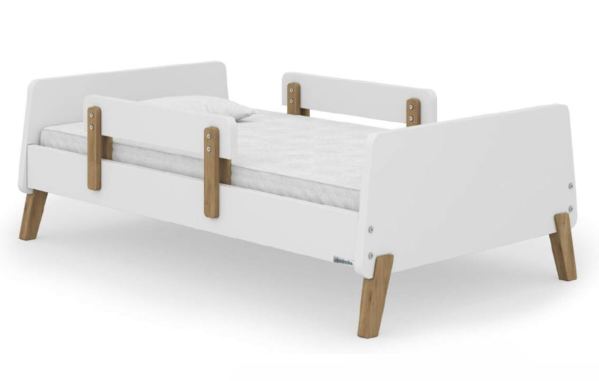 Dadada non toxic toddler bed white wood