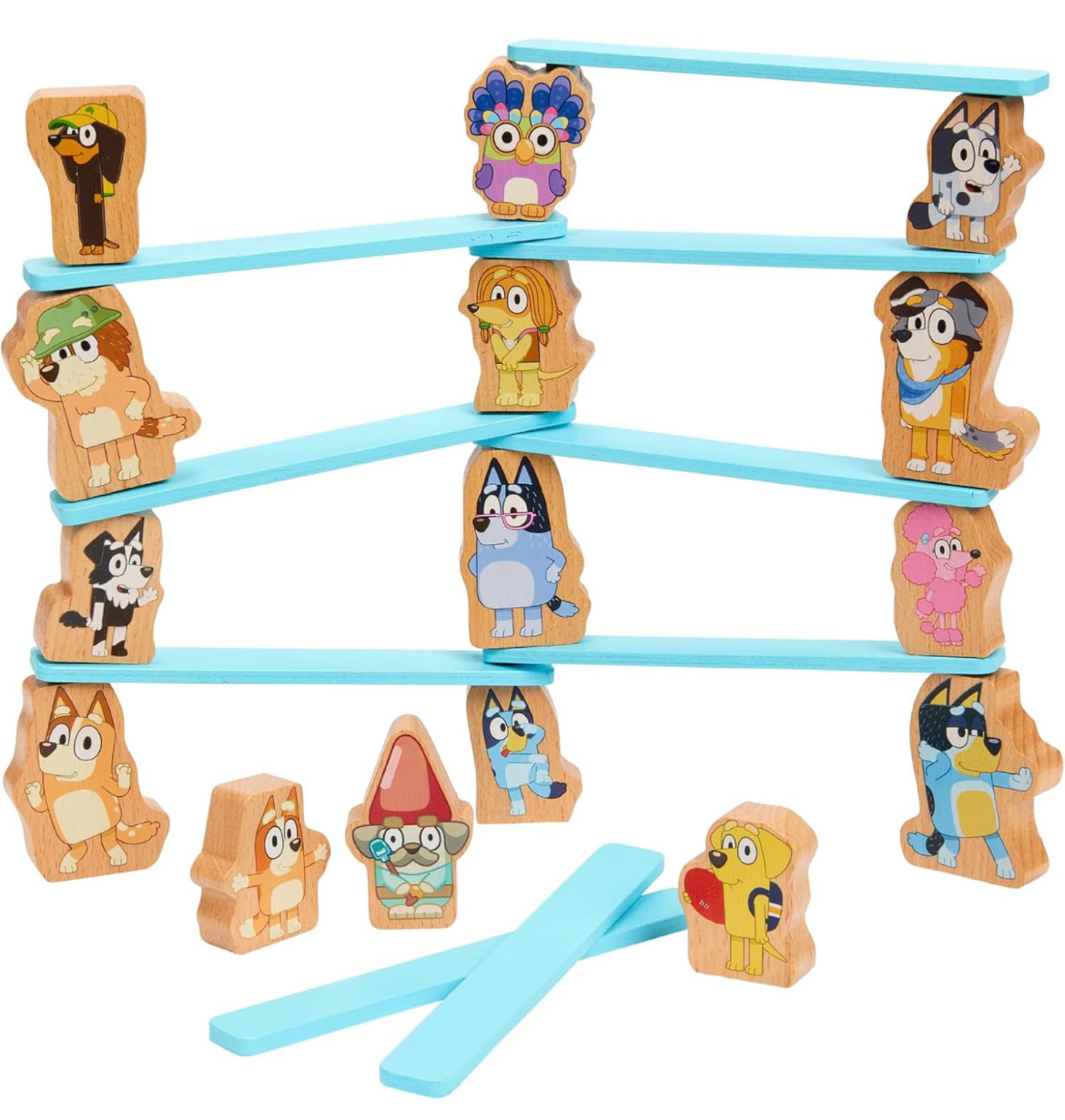 Bluey Wooden Stacking Game