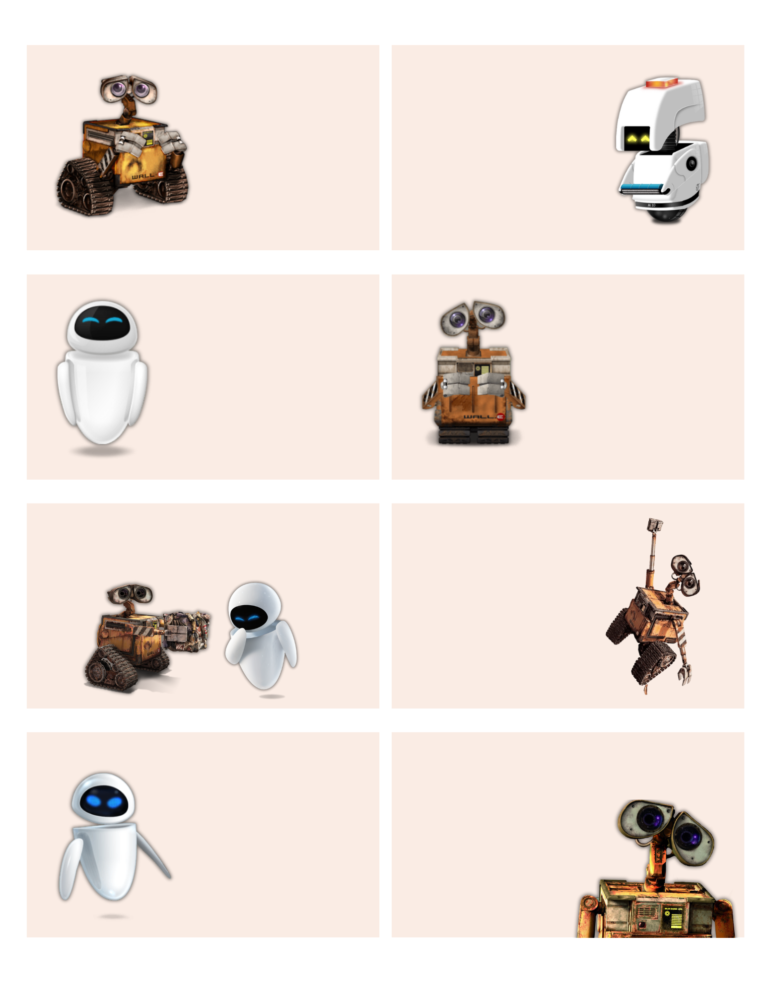Free Printable Wall-E Blank Sheet 2
