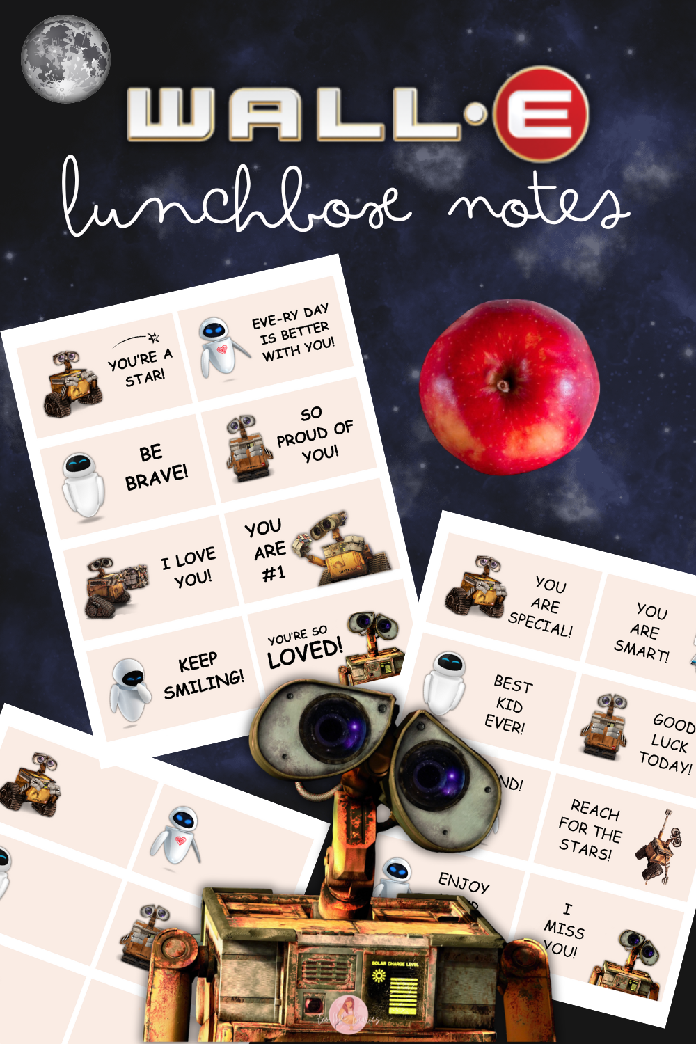 Wall-E Free Lunchbox Notes Blog Post