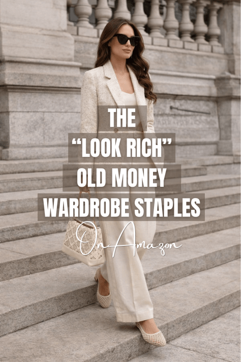 Quiet luxury wardrobe on Amazon