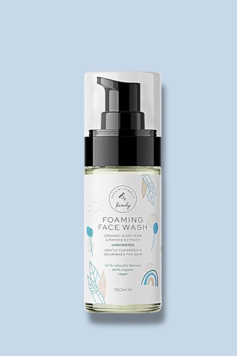 Natural Organic Family Facial Cleanser For Kids