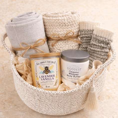 cozy comfort gift basket